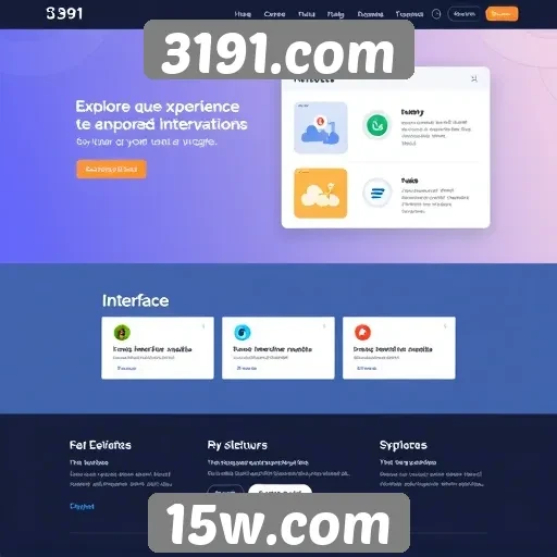 Análise da interface do usuário no site 3191.com